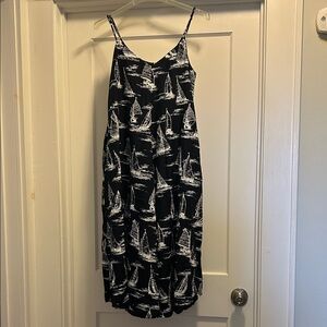 Tommy Hilfiger Women’s Navy Midi Dress w/ Nautical Print - M, NWOT